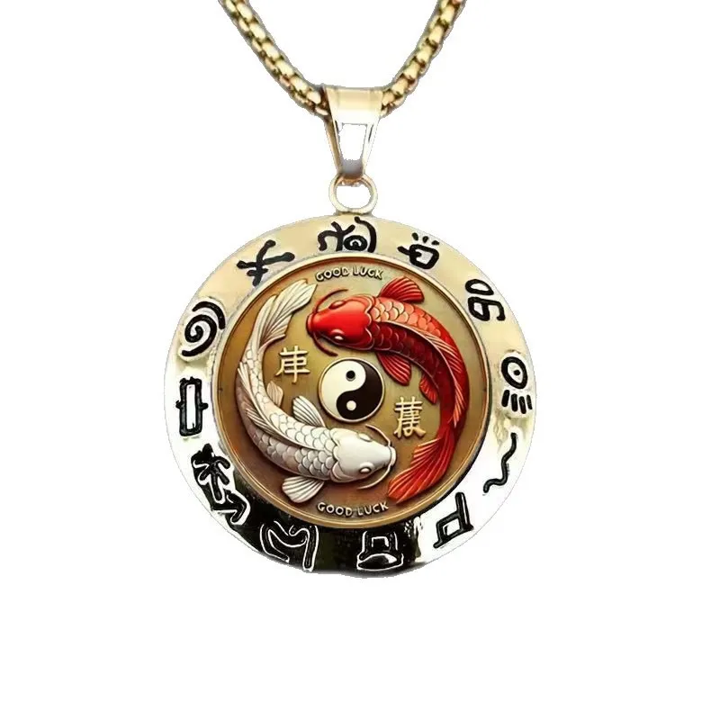 Exquisite Pattern Alloy Pendant Necklace – Glass Dome / Cabochon Jewelry with Beautiful Design, Versatile Fashion Accessory for Daily Wear & Gifting